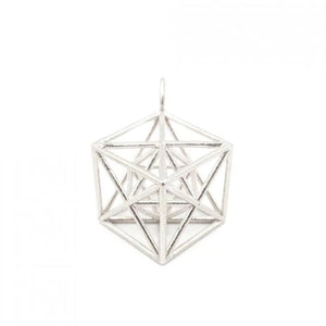 Metatron Cube Pendant (Silver) - Heting Artelier