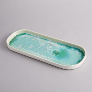 Crystalline Jade Long Plate - Heting Artelier